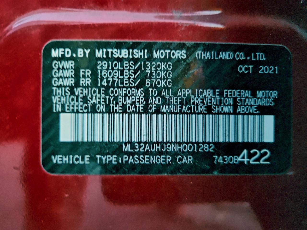 Mitsubishi Mirage Es Image 12