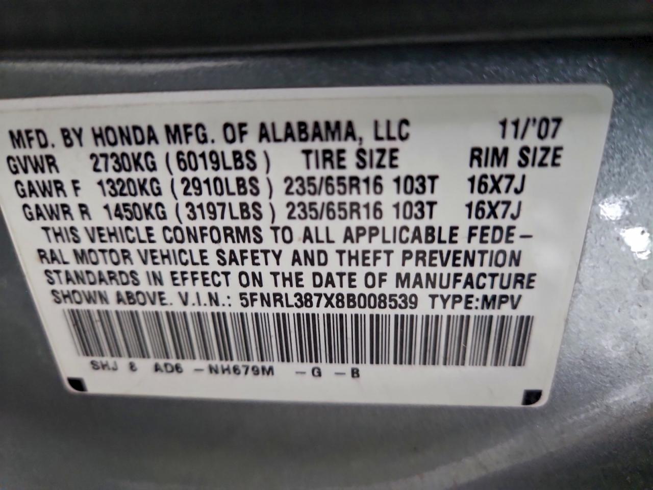 Honda Odyssey Exl Image 9