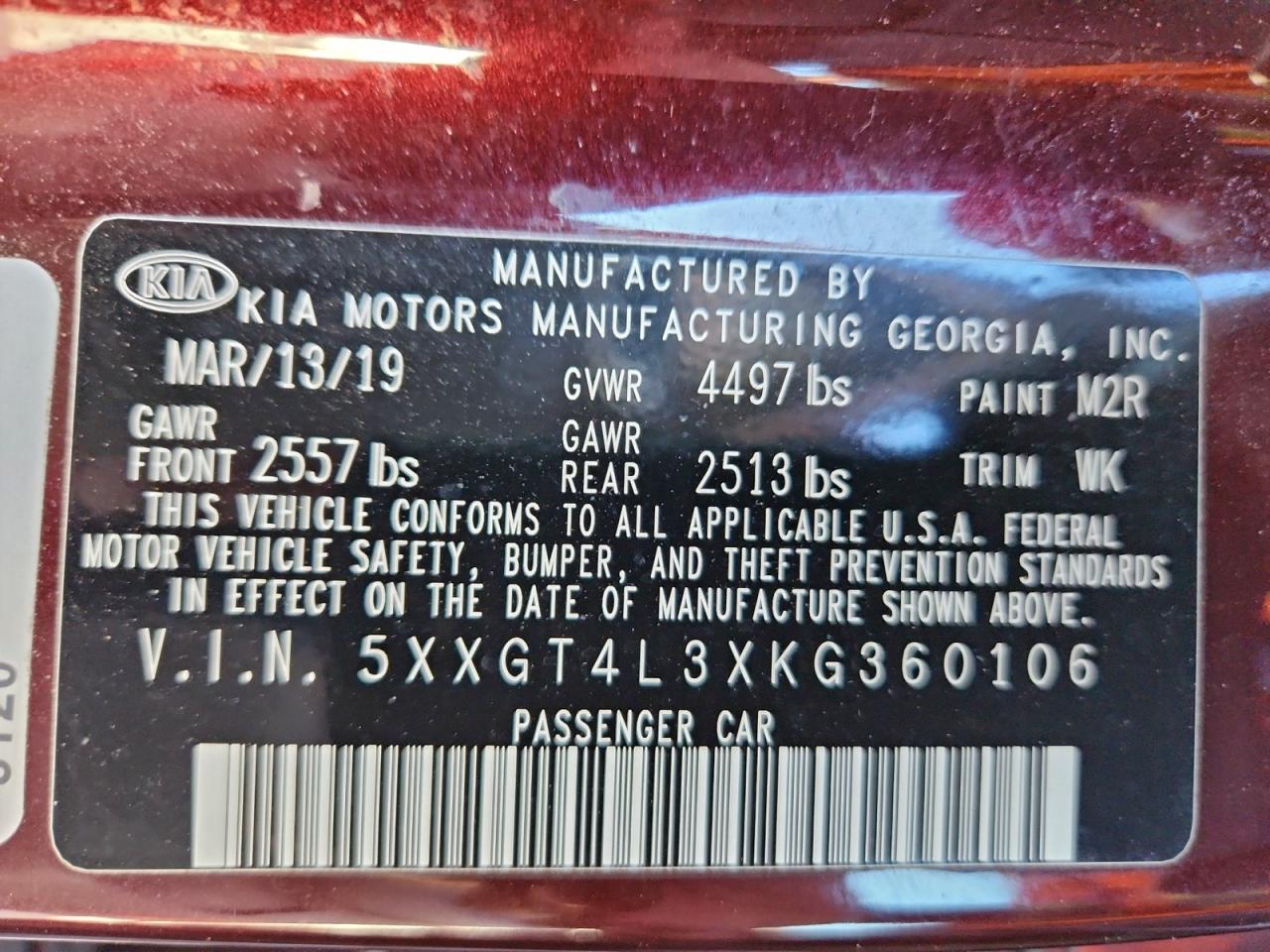 Kia Optima Lx Image 10