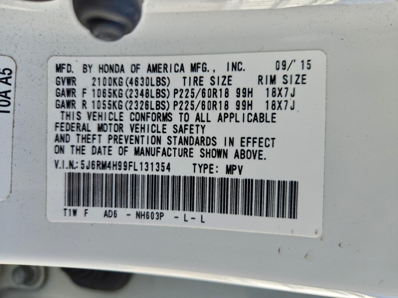 Honda Crv Touring Image 10