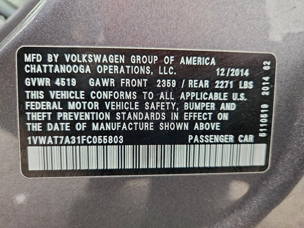 Volkswagen Passat S Image 12